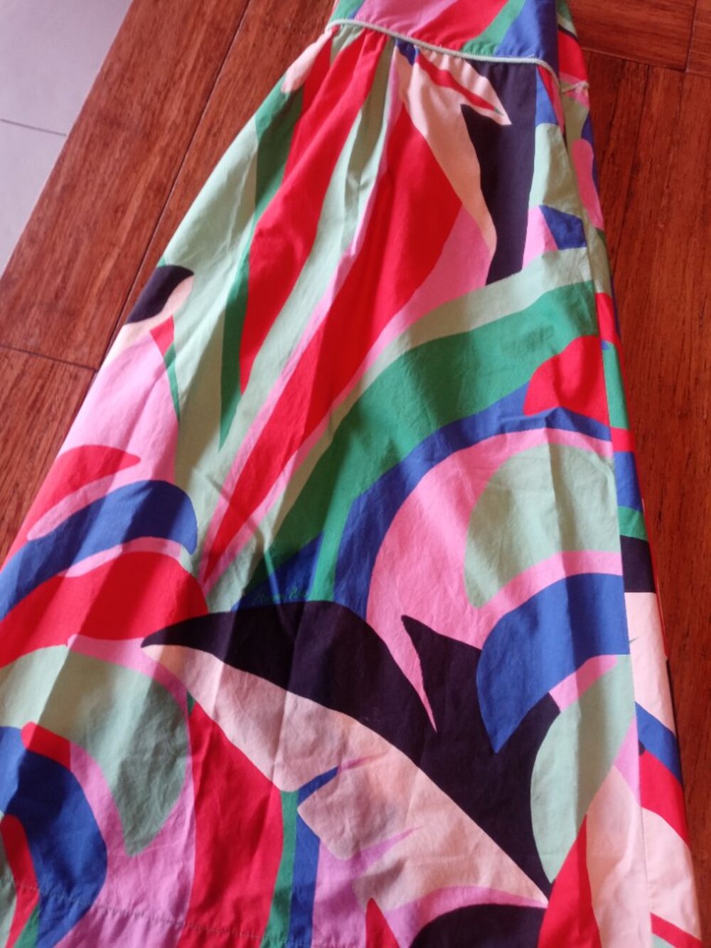 (altered) FARM RIO colorful monstera skirt (XS) - Picture 8 of 16